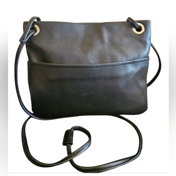 Margot Kari Anthropoloigie Black Leather Crossbody Bag - Picture 2 of 7